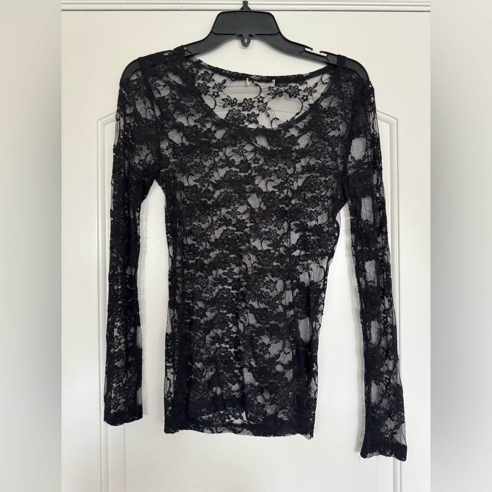 Lace layering top